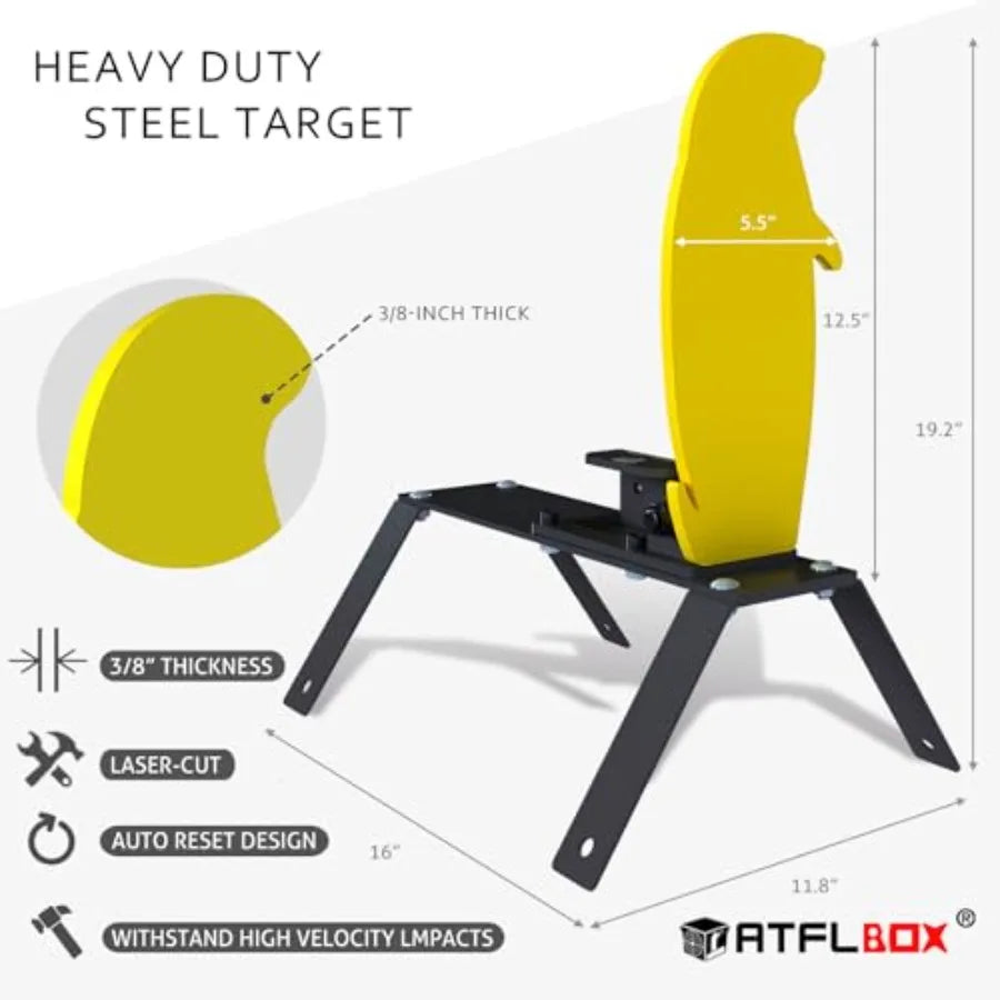 Prairie Dog AR500 Auto Reset Target Three Eighths Inch With Stand