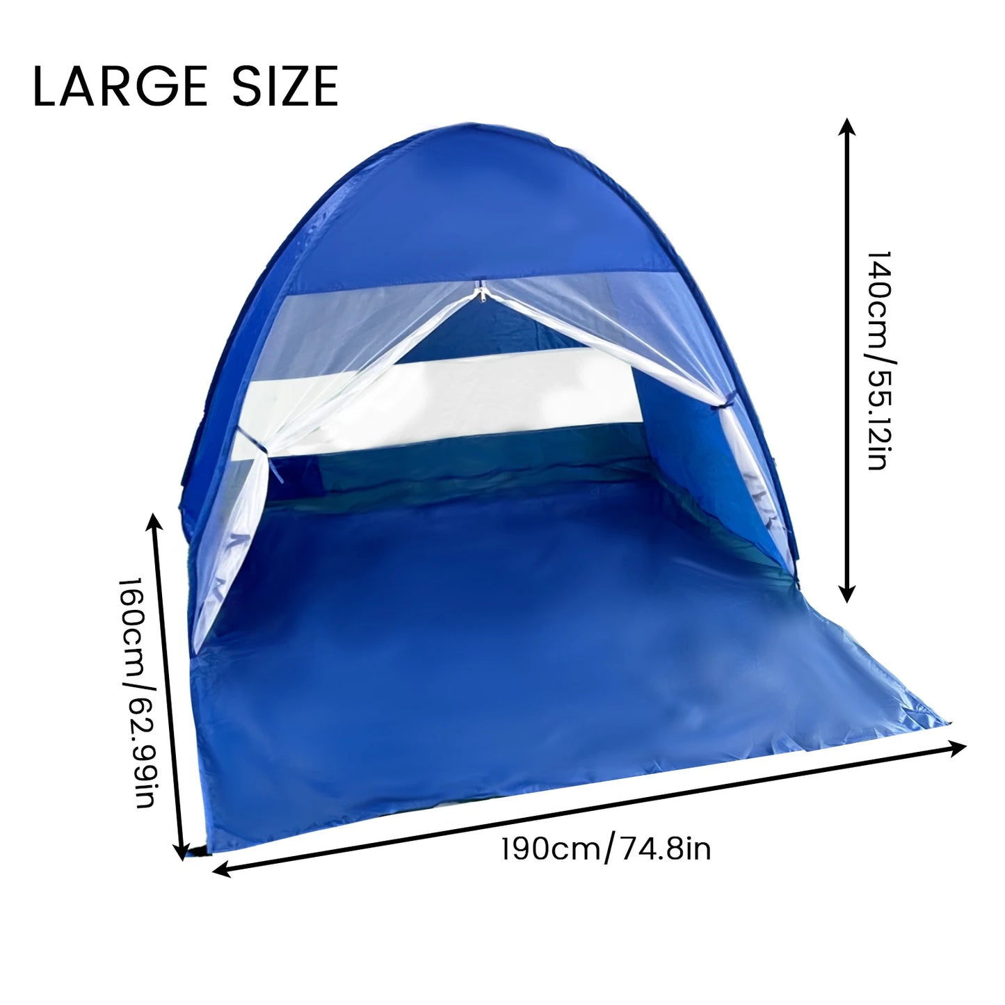 Pakicetus Pop Up Beach Tent With Handbag Compact Folding Design