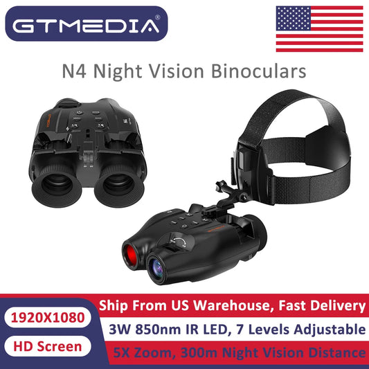 Hign-concerned Chemical N4 Night Vision Goggles With 5x Zoom