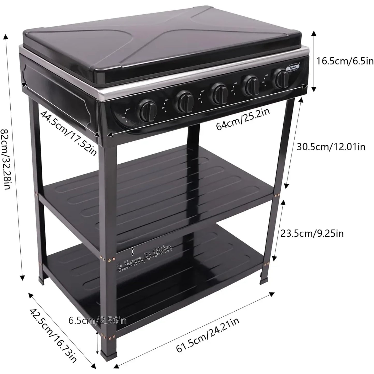 Disposable Five Burner Outdoor Gas Stove