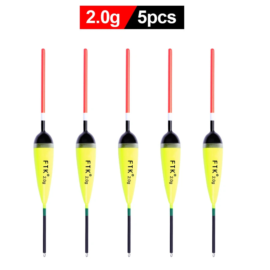 Shiqian Balcedarwood Carp Fishing Float Long Tail Drifting 5 Pieces