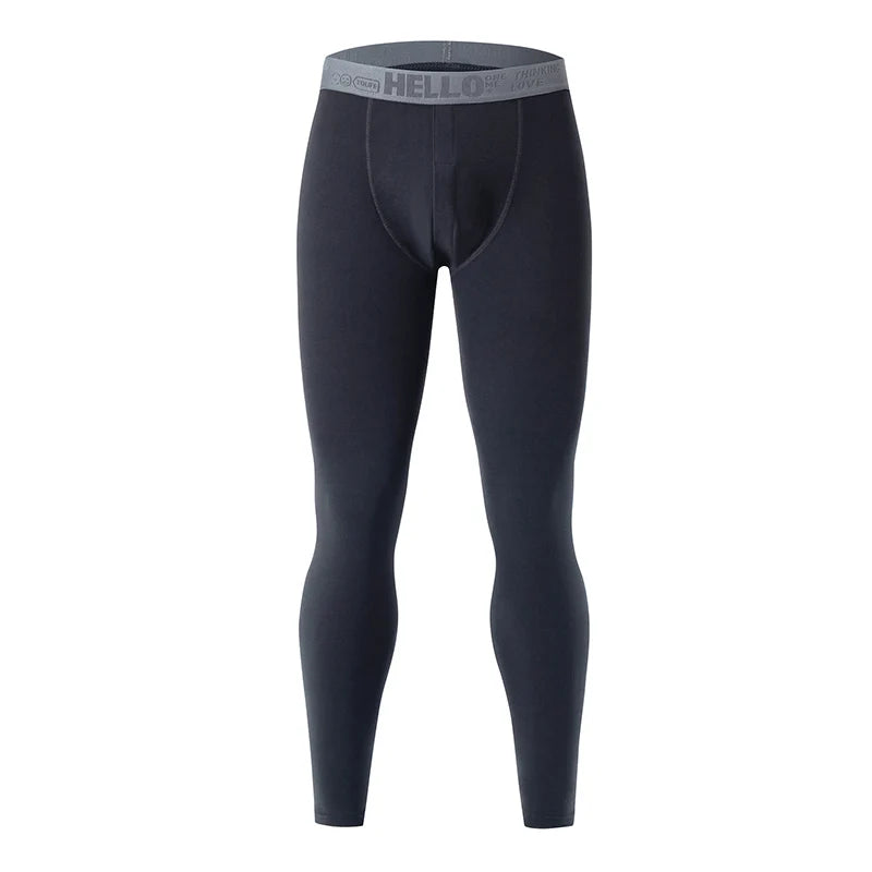 Zhejiang Men's Warm Knit Polyester Pants Slim Fit Autumn Winter