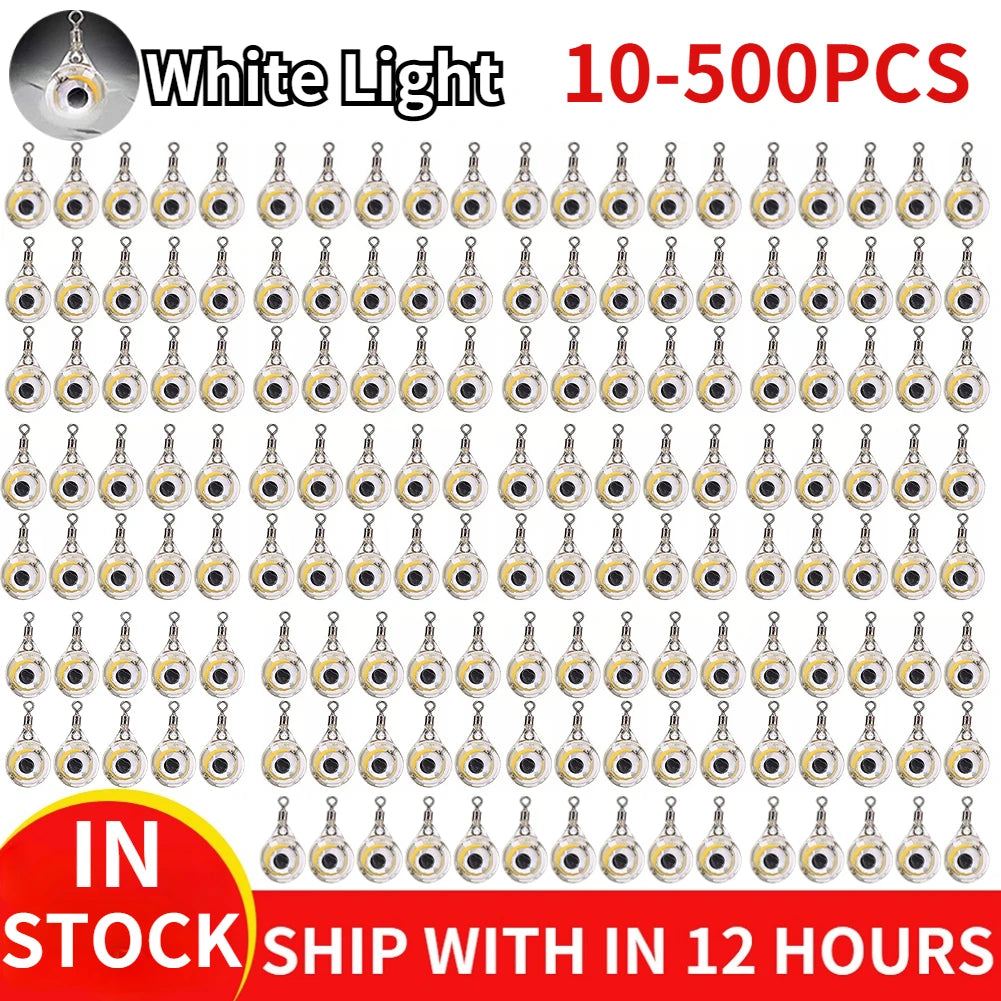Mini LED Deep Drop Fishing Lure Luminous Underwater Eye Shape