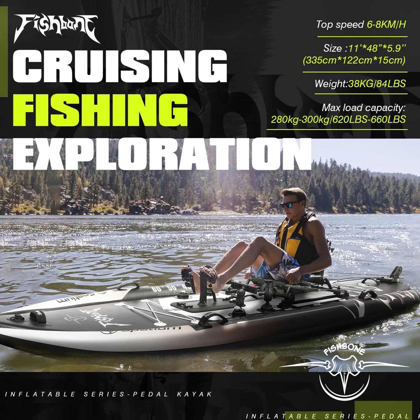 Spatium Kayak Pedal Drive System For Sit On Top Fishing