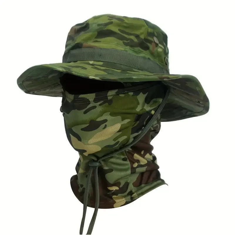 CN Zhejiang Camouflage Boonie Cap Balaclava Hat Outdoor Hunting