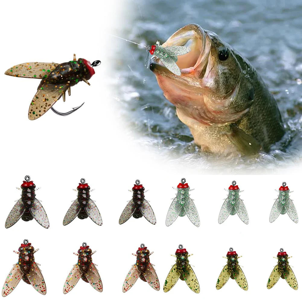 Trout Fly Fishing Lure Kit With Jig Swimbait Hooks