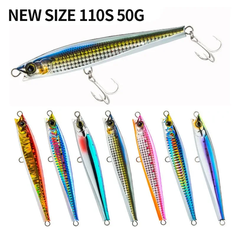 YTYIN Bass Lure Sinking Minnow Pencil Saltwater Bait