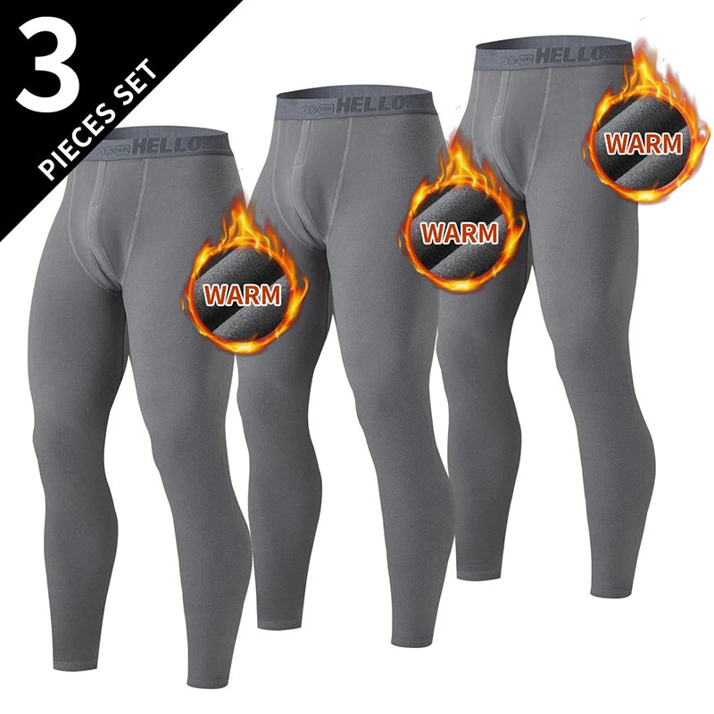 Zhejiang Men's Warm Knit Polyester Pants Slim Fit Autumn Winter