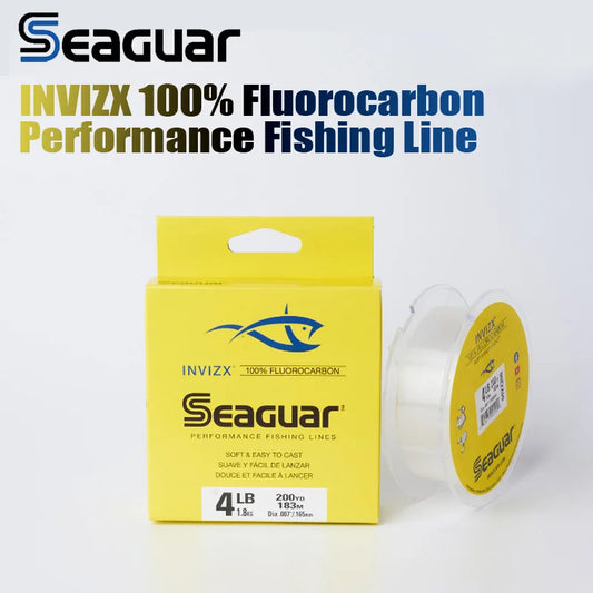 SEAGUAR InvizX 100 Fluorocarbon Fishing Line 4-25LB Leader