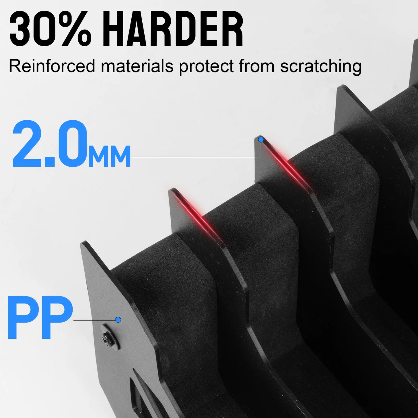 Pistol Rack For Gun Safe With Anti Slip Magnetic Strip For 4 6 8 Slots