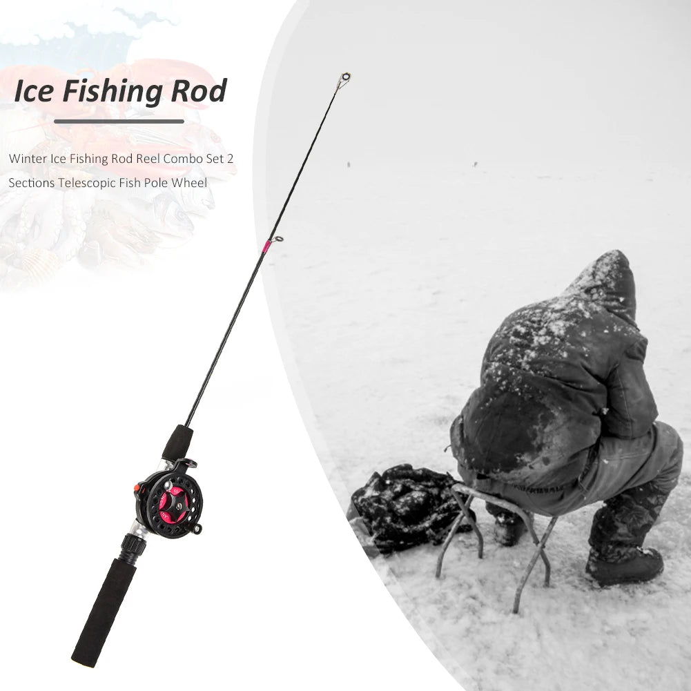 Telescopic Ice Fishing Rod Ultra Light Pole For River Lake
