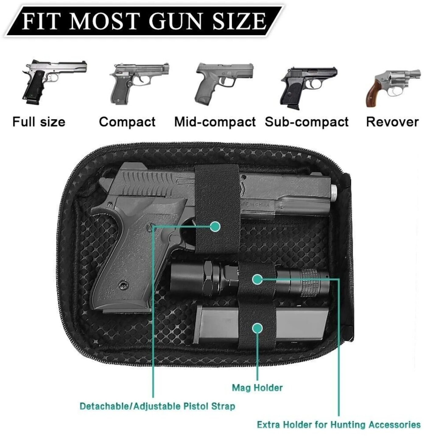 Hand Options Concealed Carry Gun Pouch Holster For Waist Belt