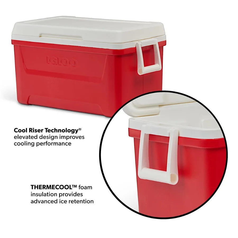 Hard Sided Ice Chest Cooler Portable Insulated Outdoor Picnics Tailgating