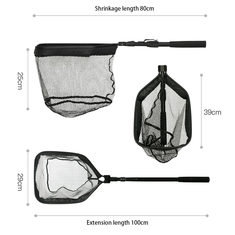 High-concerned Folding Floating Fishing Landing Net With EVA Handle