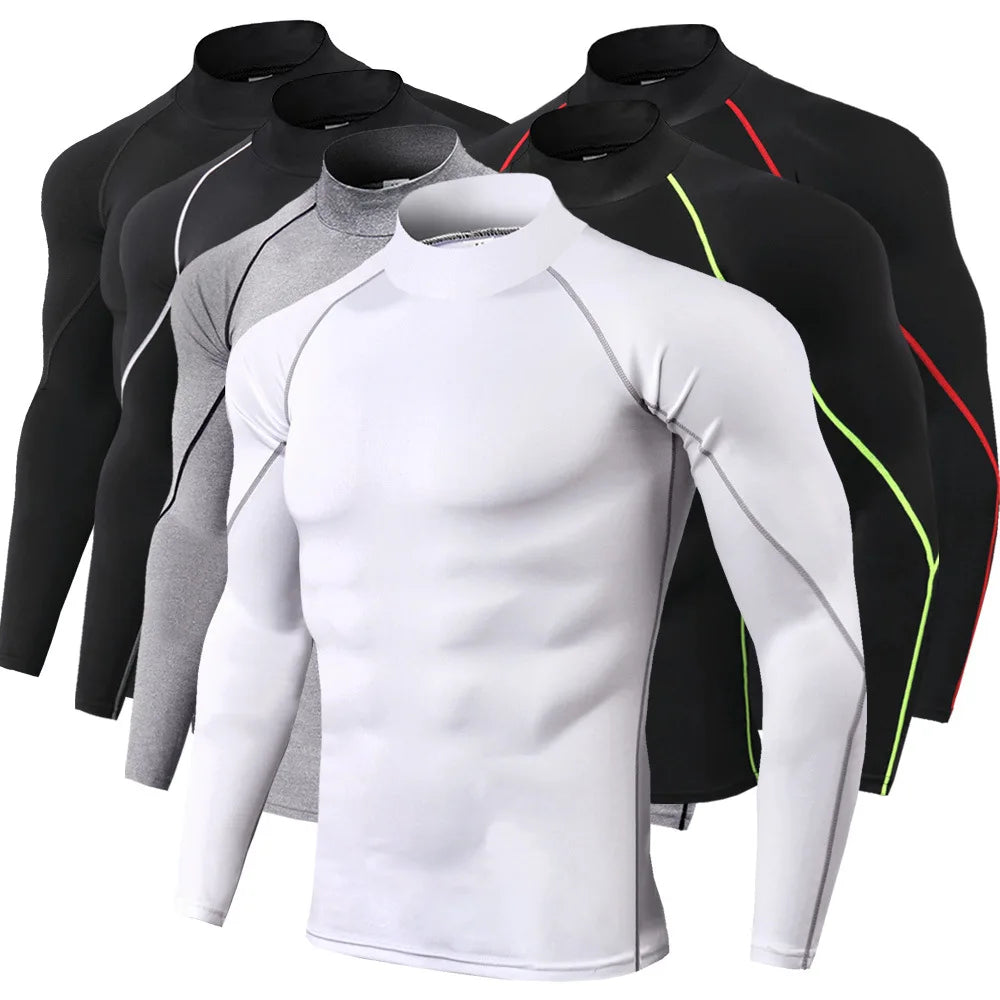 GACAYALLCN Men Quick Dry T Shirt Long Sleeve Compression