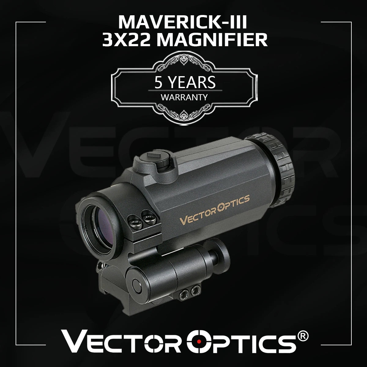 Vector Optics Maverick III 3x Magnifier For AR-15 Red Dot