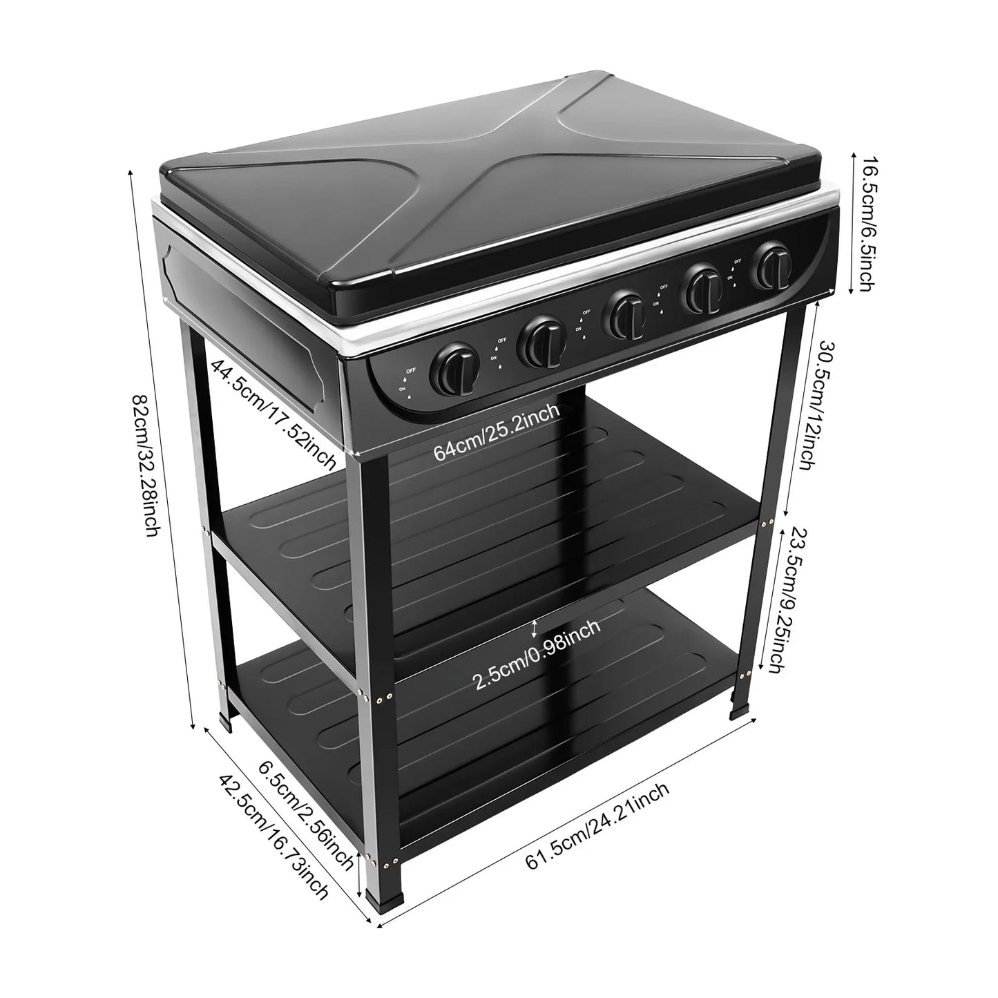 Disposable Five Burner Outdoor Gas Stove