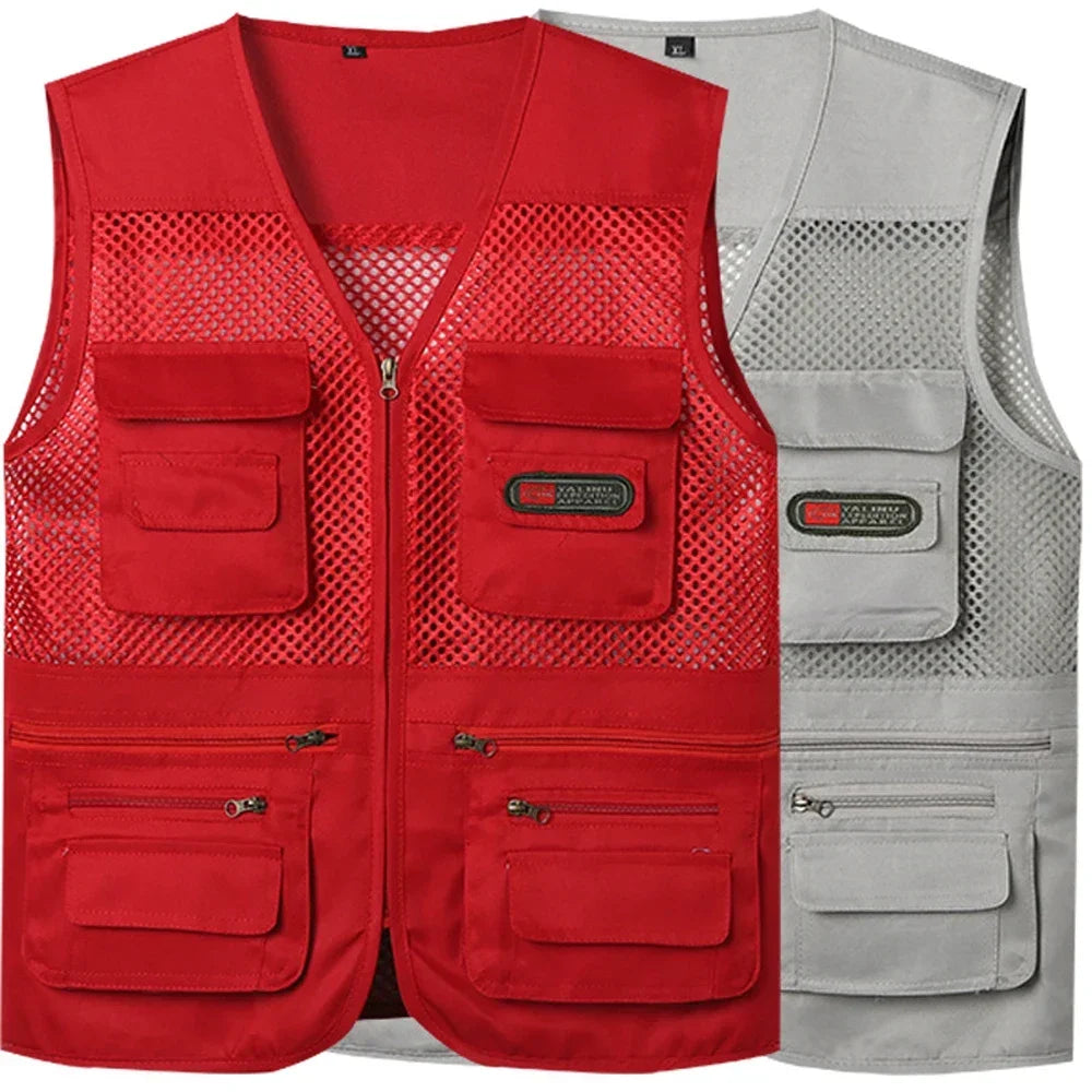 Lightweight Mesh Vest With Multi Pocket For Photography And Outdoor