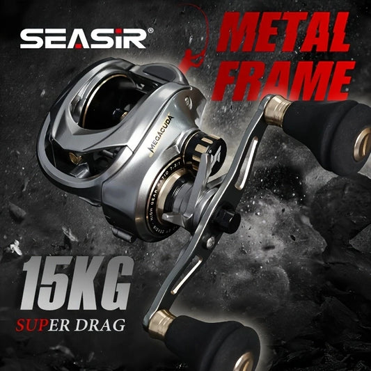 Seasir Megacuda Baitcasting Reel 15Kg Drag Deep Spool 6to1