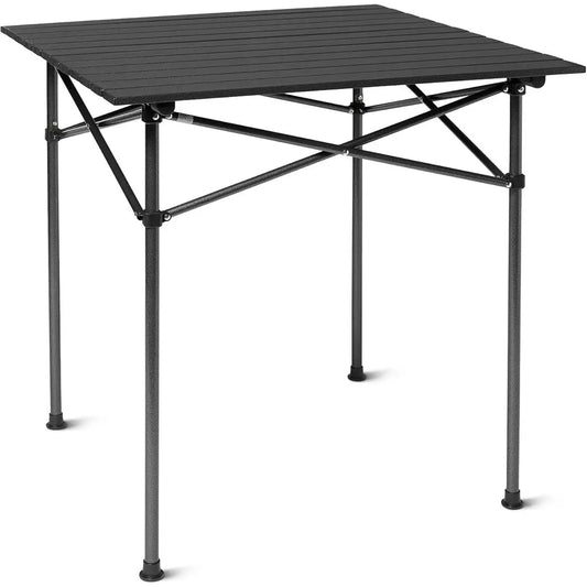 Sturdy Alloy Steel Slat Top Portable Camping Table For Outdoors