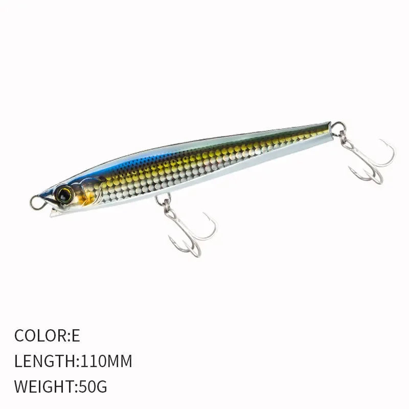 YTYIN Bass Lure Sinking Minnow Pencil Saltwater Bait