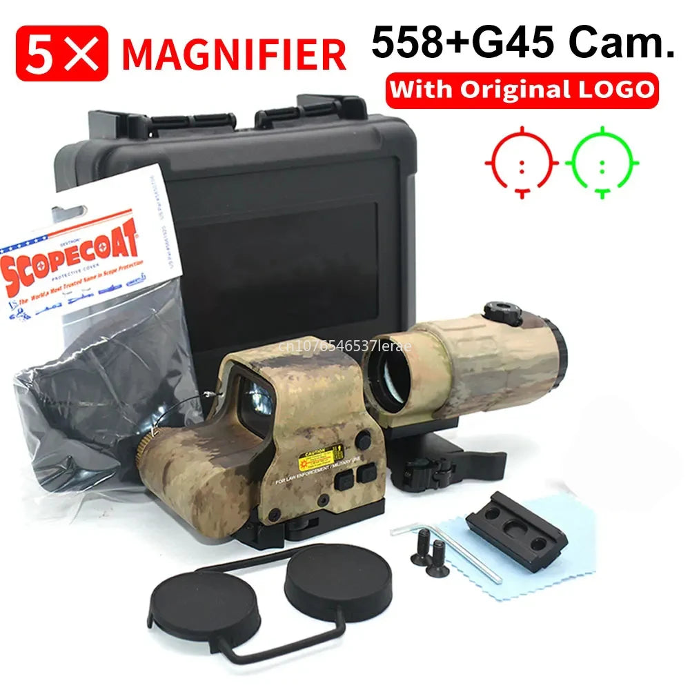 558 Holographic Red Dot Sight For G43 G33 With Magnifier