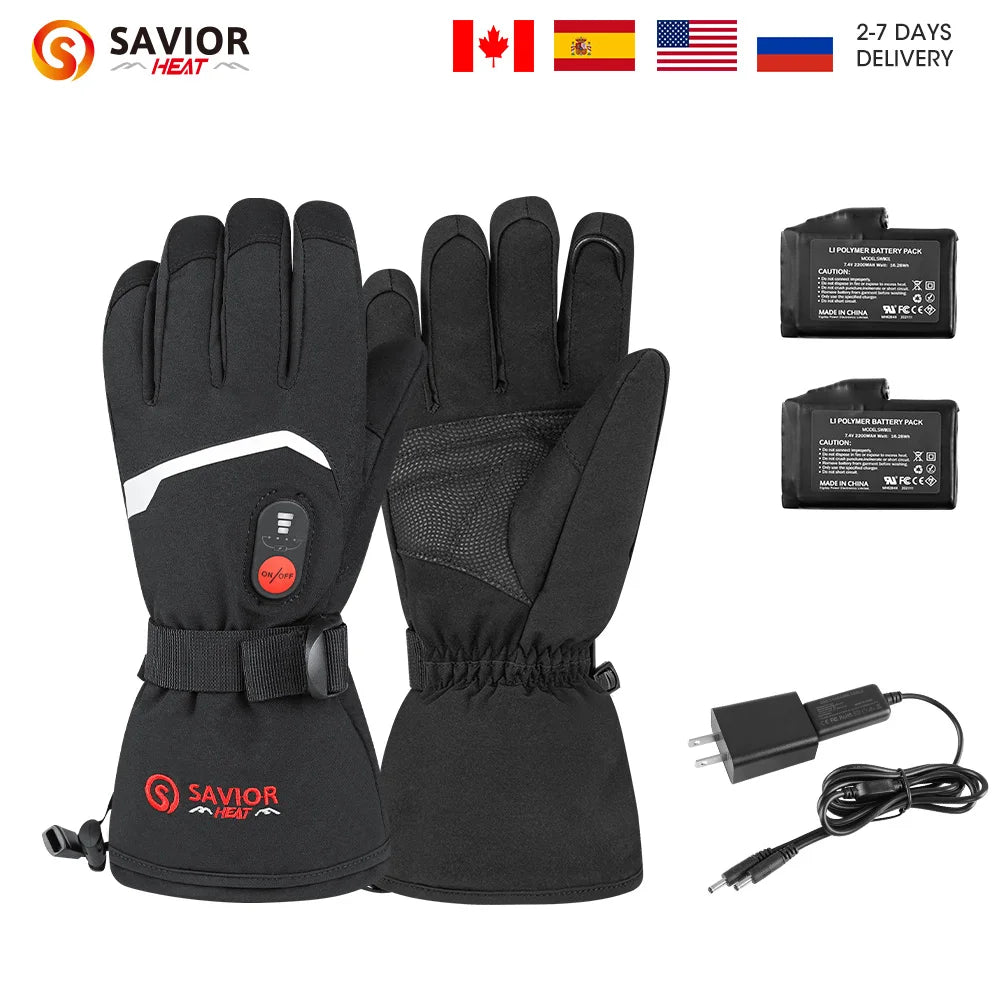 Savior Heat USB Rechargeable Heated Gloves For Men And Women
