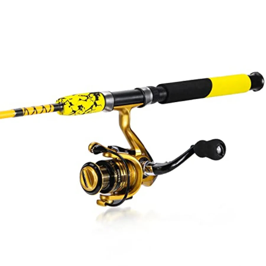 Hign-concerned Durable Spinning Reel 2Piece Rod Combo For Freshwater Saltwater