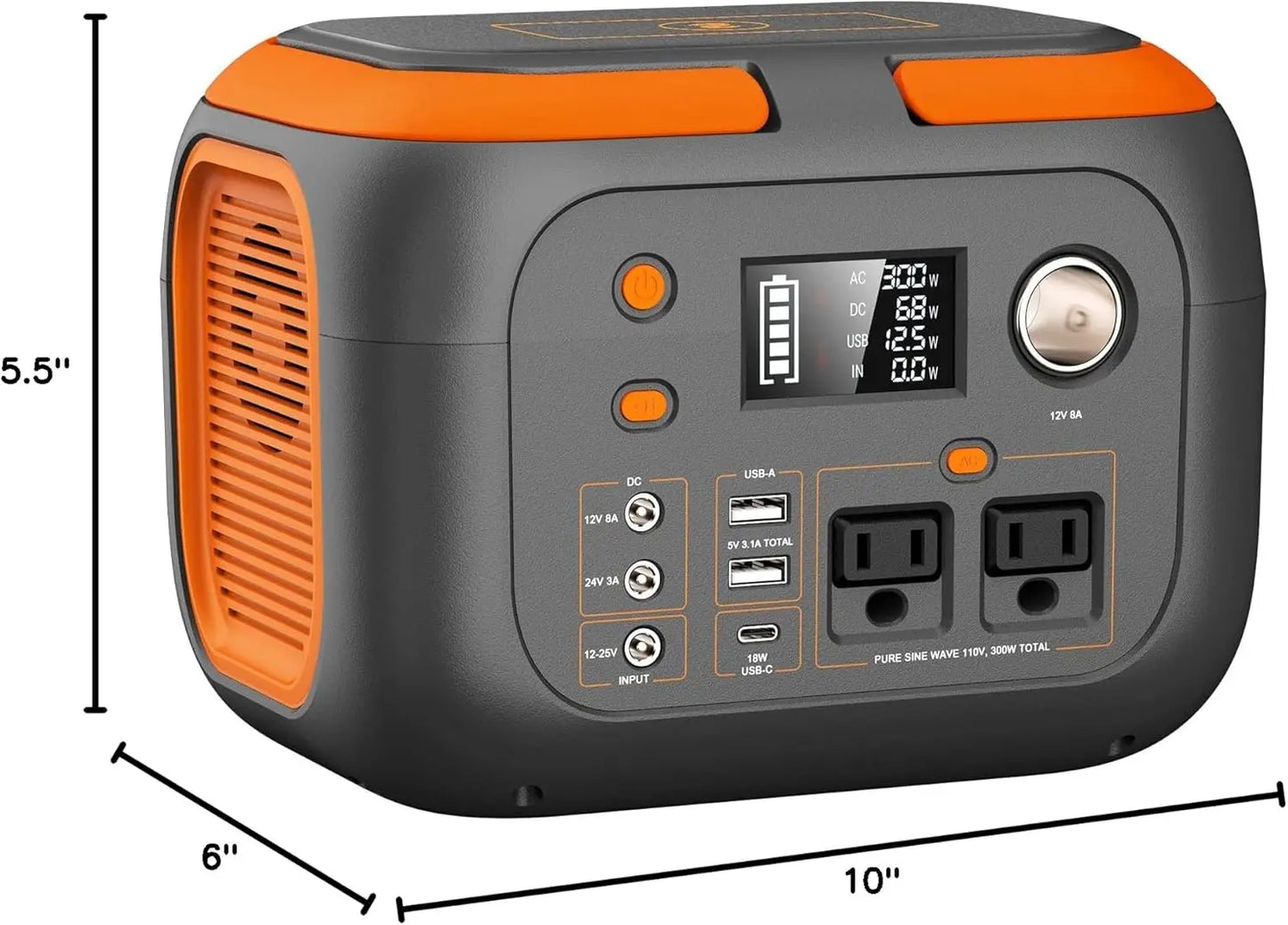 SinKeu 600W Portable Power Station Solar Generator 97.68Wh Battery Pack