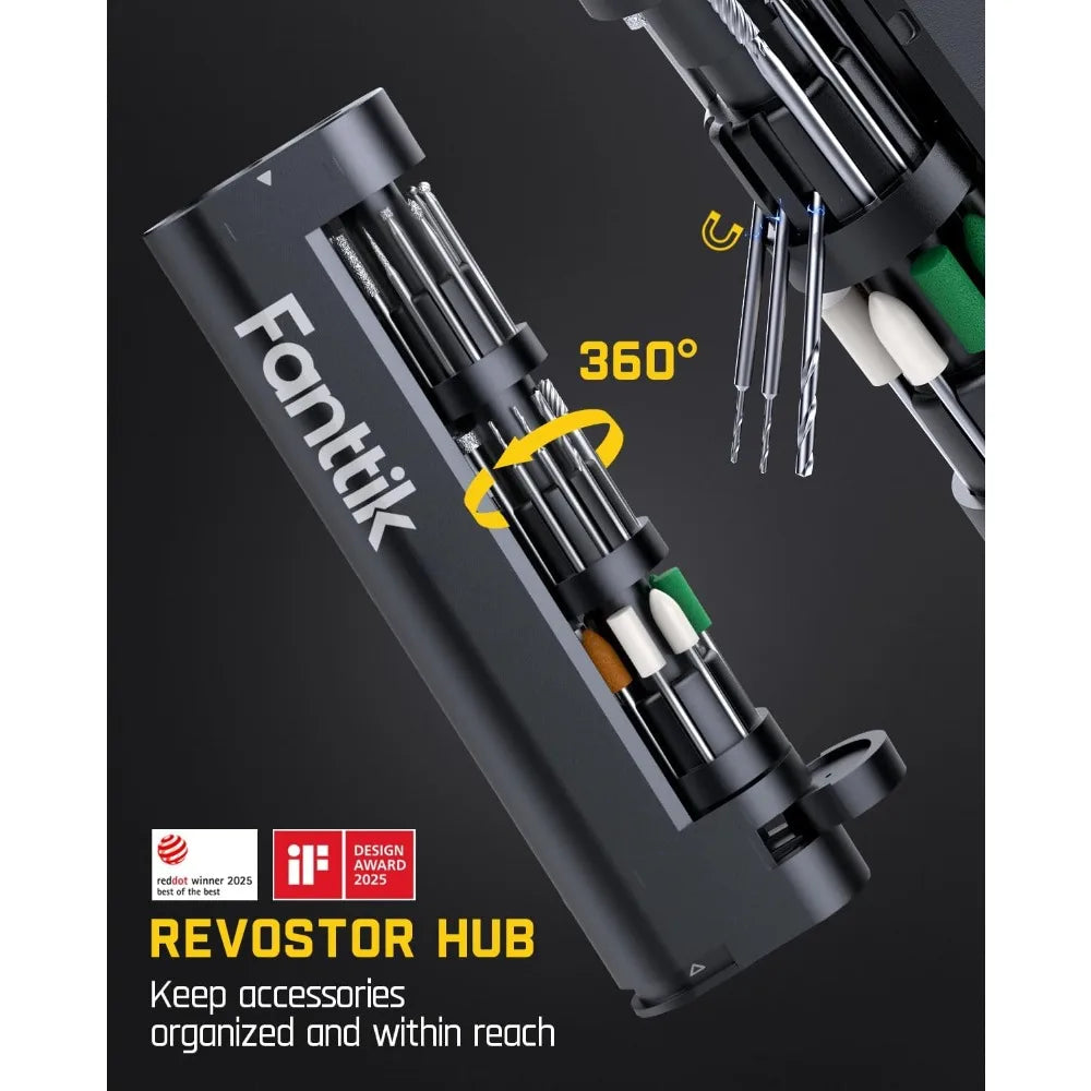 F2 Master Mini Cordless Rotary Tool Kit 4V NeoPulse Motor