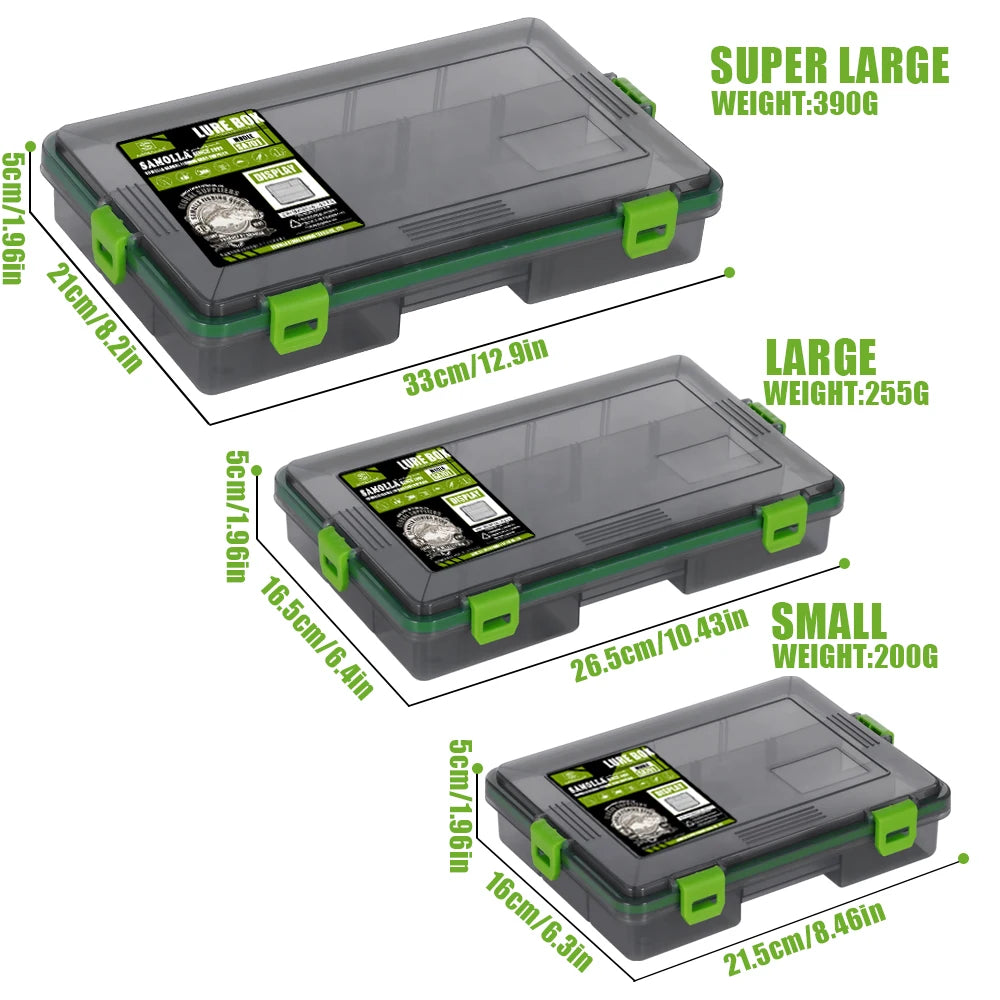 SAMOLLA Fishing Tackle Waterproof Box For Lure Storage And Hooks