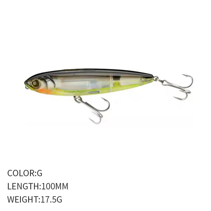 YTYIN Surface Pencil Lure Swimbait Topwater for Bass Trout