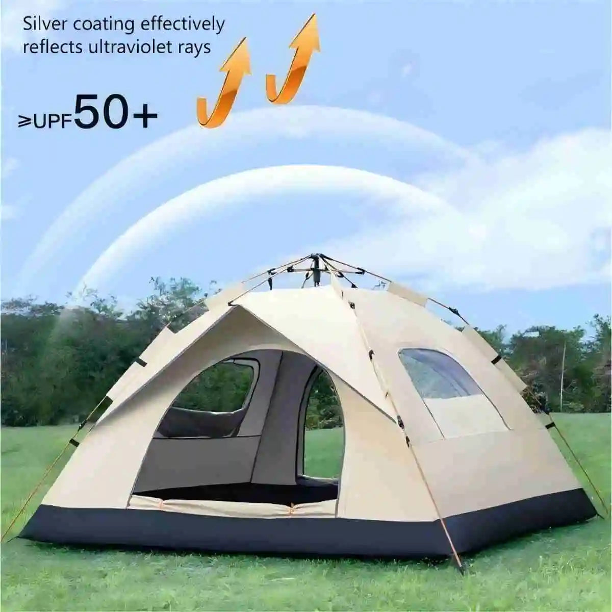 Pakicetus Outdoor Camping Tent Sunshade With Two Doors