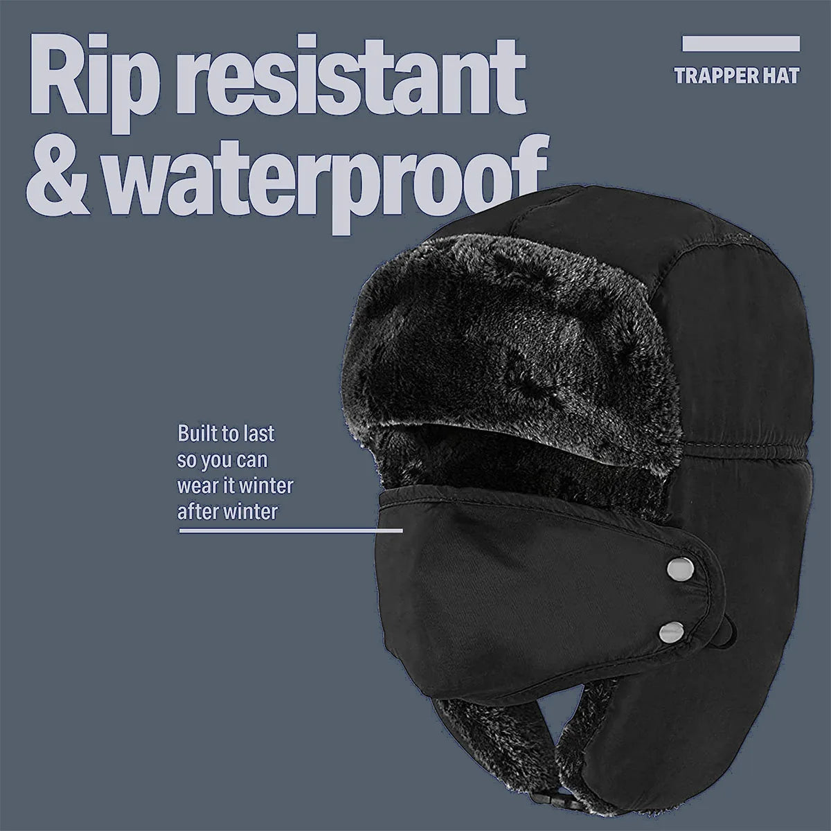 CN Zhejiang Pilot Hat Ushanka Winter Trapper Windproof Mask Unisex