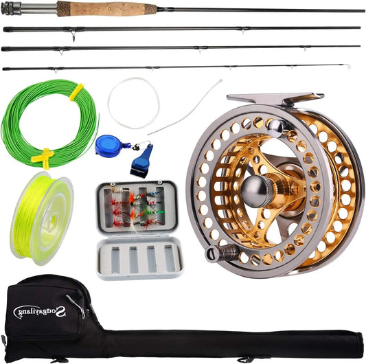 Lightweight Fly Fishing Rod and CNC Aluminum Alloy Reel
